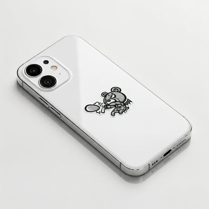 Mecha Kuma Grey ✦ B-Side Label Sticker