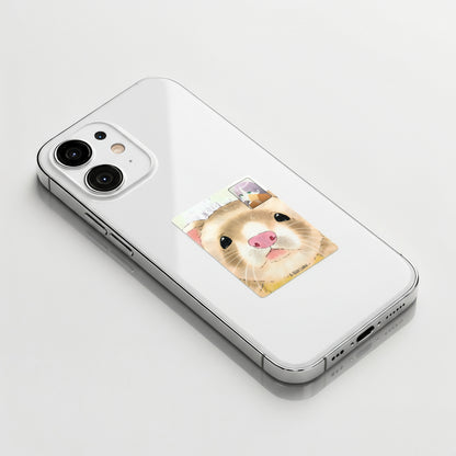 Ferret & Girl Face-Time ✦ B-Side Label Sticker