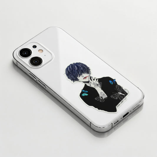 Butterflies, Lipstick... Boy ✦ B-Side Label Sticker