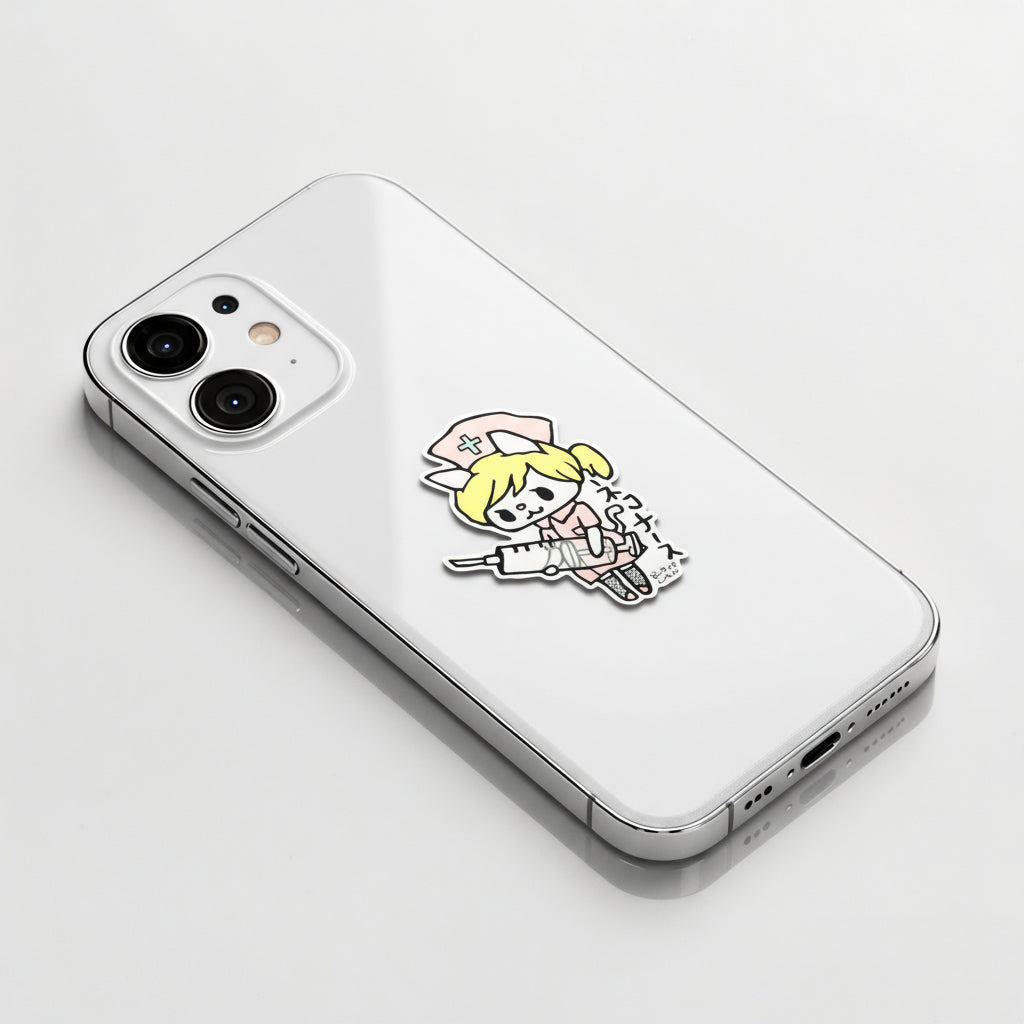 Cute Cat Nurse ✦ B-Side Label Sticker