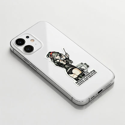 Tattooed Drummer Girl ✦ B-Side Label Sticker