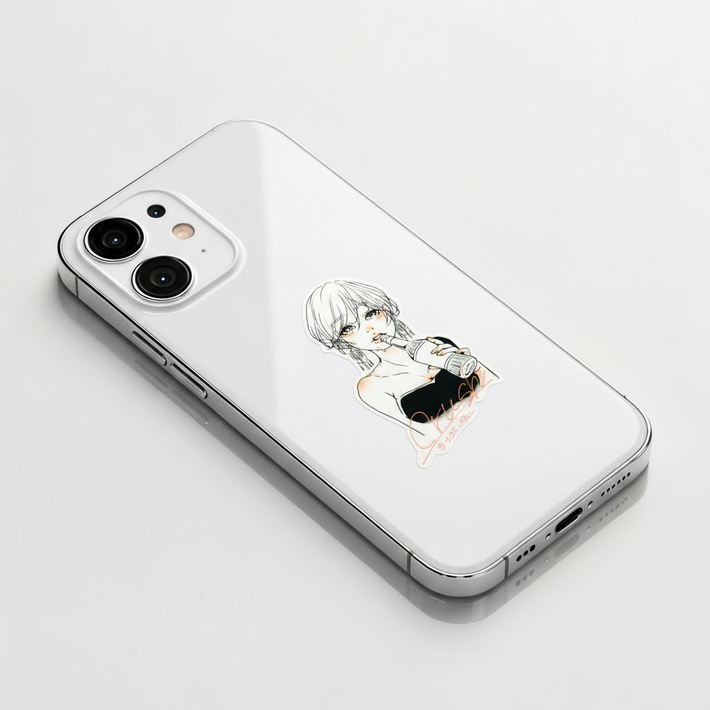 Crush Bottle Girlie ✦ B-Side Label Sticker