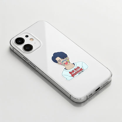 Sticker-Face Boy ✦ B-Side Label Sticker