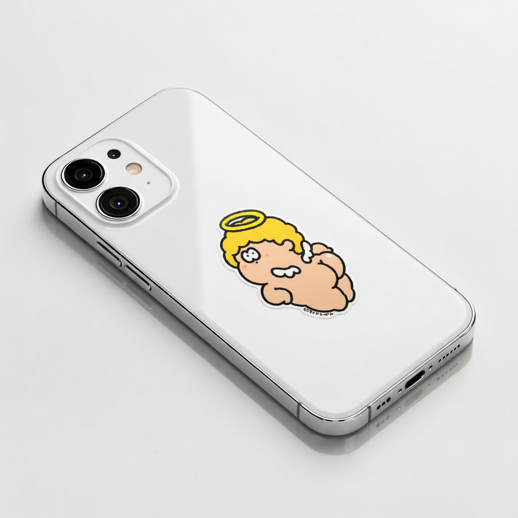 Cheeky Little Angel ✦ B-Side Label Sticker