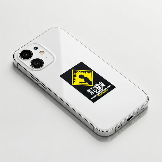 Fair Warning Sign ✦ B-Side Label Sticker