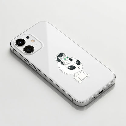 Cat Alien Abduction ✦ B-Side Label Sticker