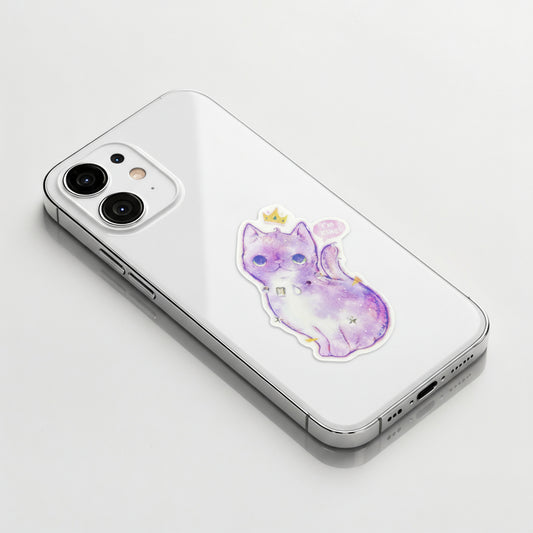 Majestätische Katzenkönigin ✦ B-Side Label Sticker