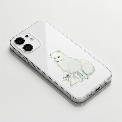 Fluffy Arctic Fox ✦ B-Side Label Sticker