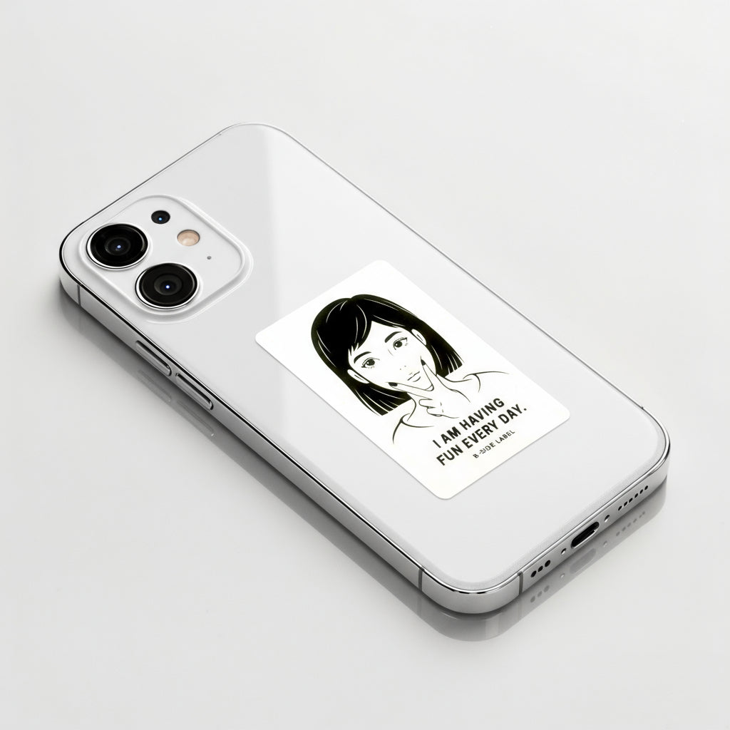 Fun, Bob-Cut Girlie ✦ B-Side Label Sticker