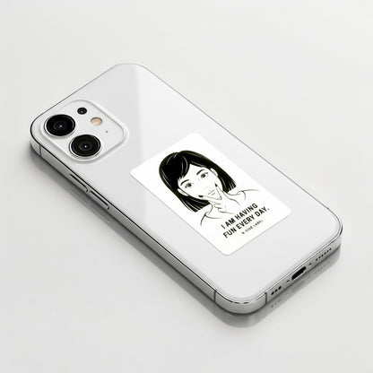 Fun, Bob-Cut Girlie ✦ B-Side Label Sticker