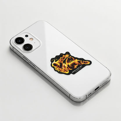 Street Fighter “Yoga Fire” Burned Opponent ✦ B-Side Label Sticker