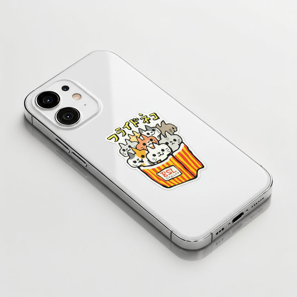 Kitty Cat French Fries ✦ B-Side Label Sticker