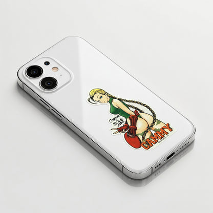 Street Fighter Cammy (Peace Pose) ✦ B-Side Label Sticker