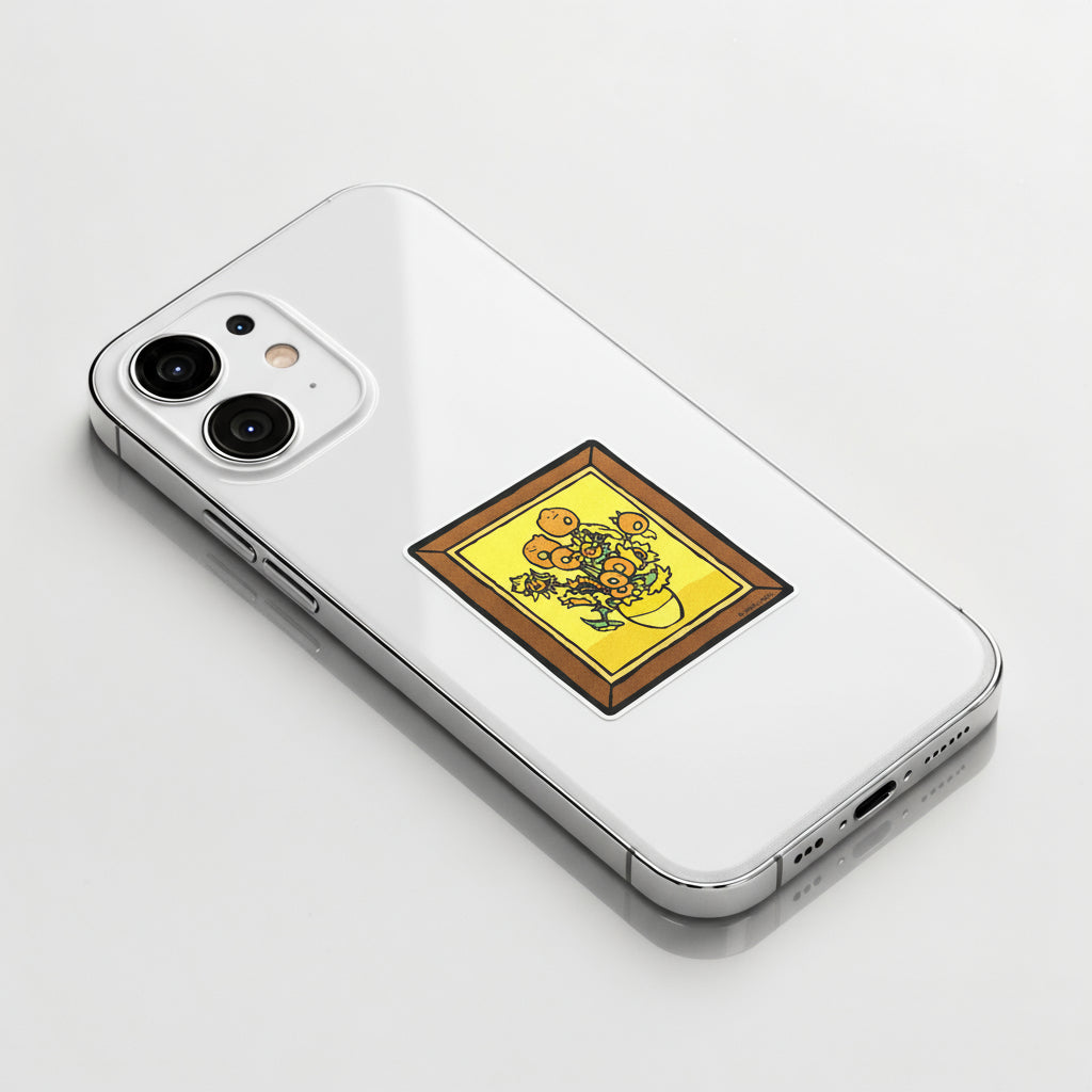 Sunflowers Portrait ✦ B-Side Label Sticker