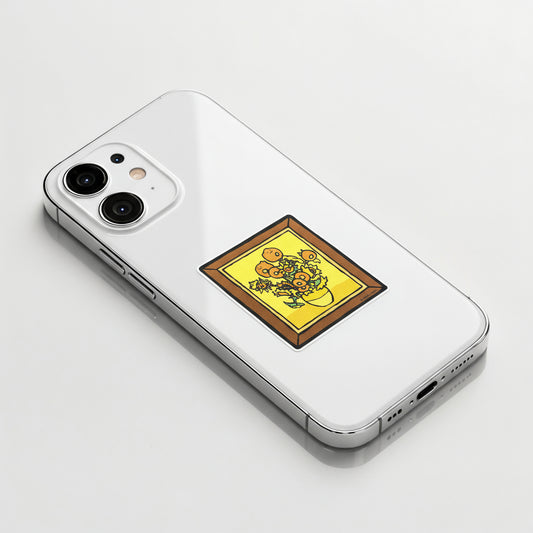 Retrato de girasoles ✦ Pegatina B-Side Label