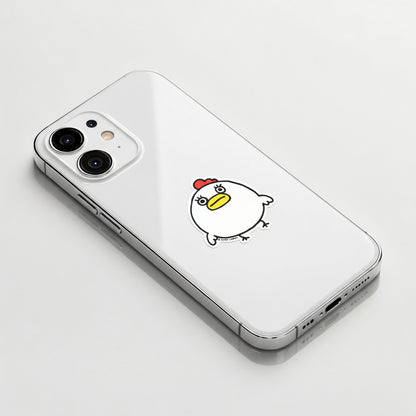 Funny Round Chicken ✦ B-Side Label Sticker