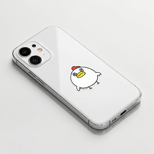 Funny Round Chicken ✦ B-Side Label Sticker