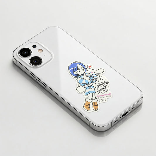 Sanrio Cinnamoroll y Chica✦ Pegatina B-Side Label