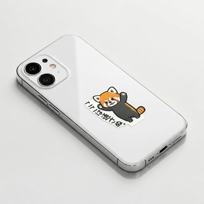 Gate-Keeping Red Panda ✦ B-Side Label Sticker