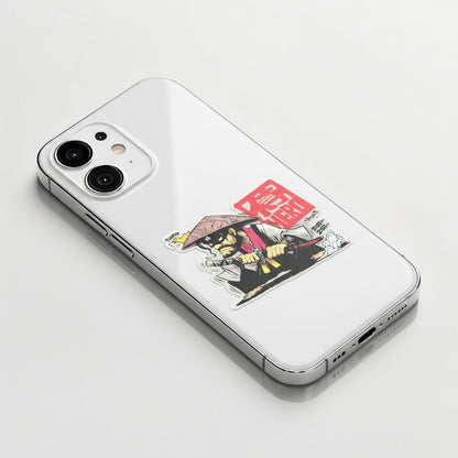Samurai Hero & Duck ✦ B-Side Label Sticker