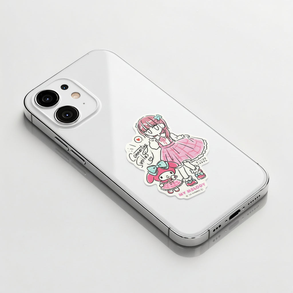 Sanrio My Melody & Girl ✦ B-Side Label Sticker