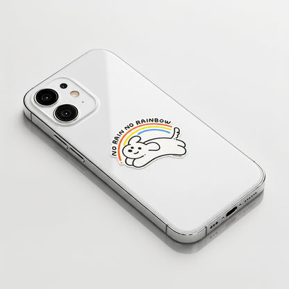 No Rain No Rainbow Dog ✦ B-Side Label Sticker