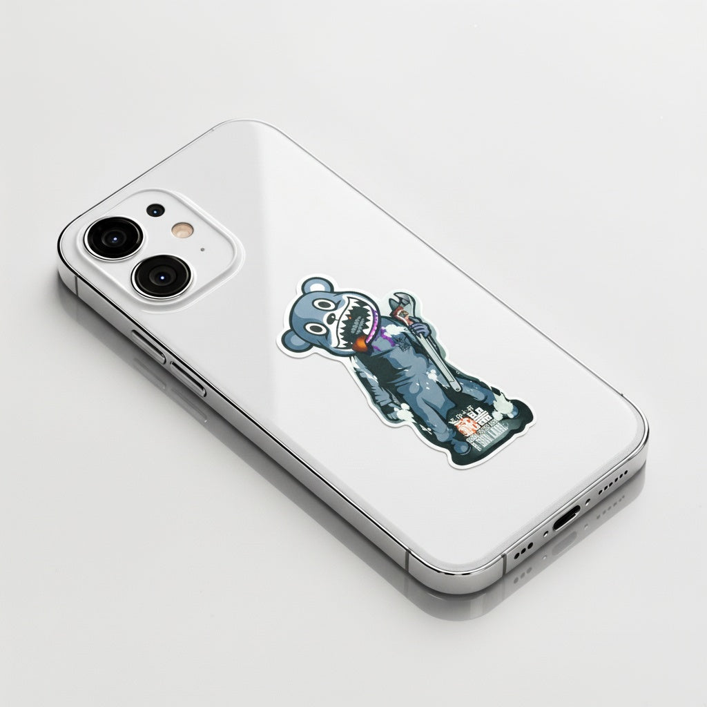 Creepy Mascot Wrench ✦ B-Side Label Sticker