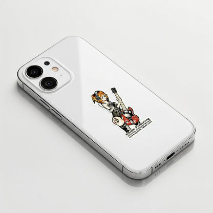 Tattooed Guitar Girlie ✦ B-Side Label Sticker