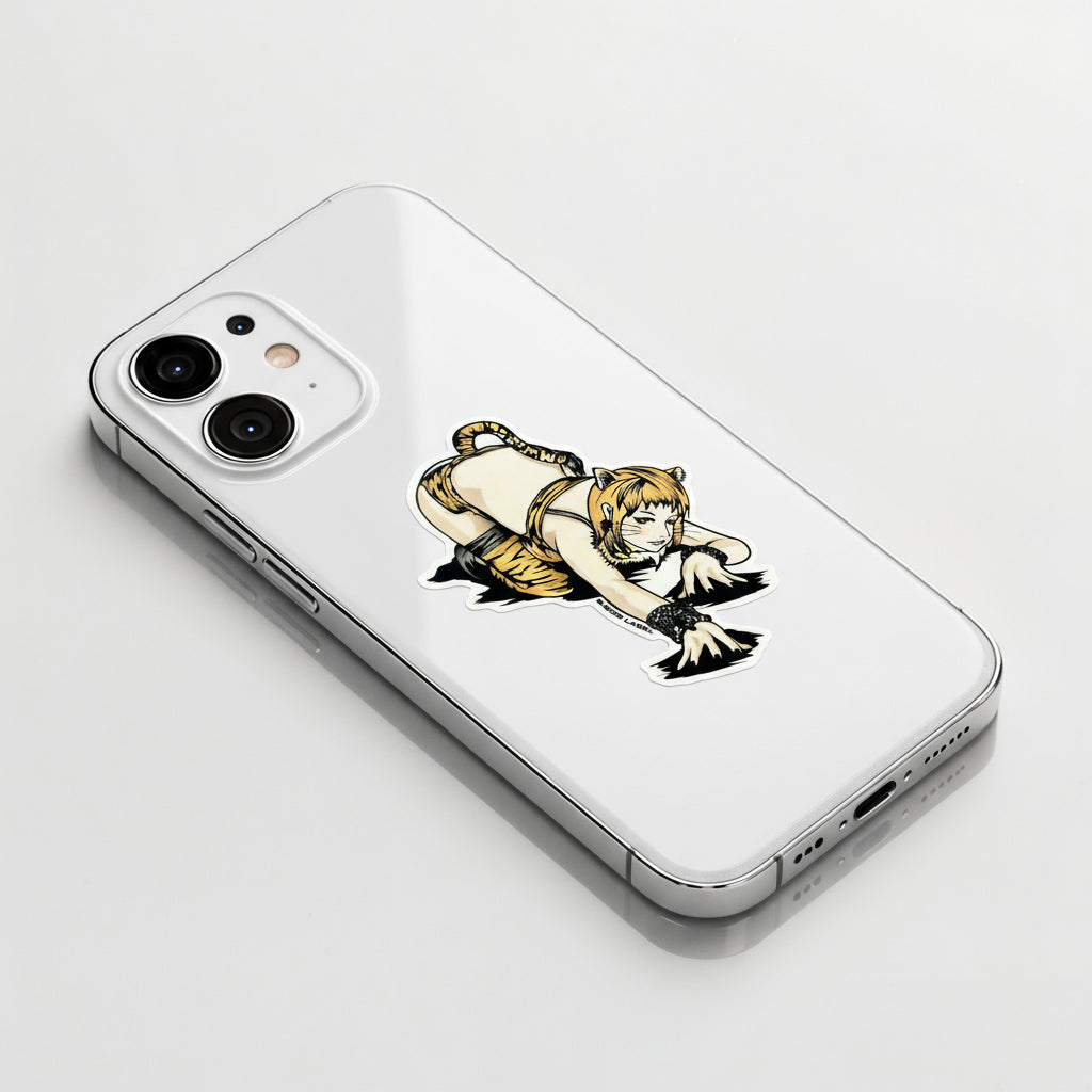 Crouching Tiger Girl ✦ B-Side Label Sticker