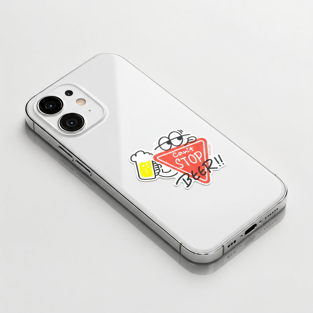 Can’t Stop Beer? ✦ B-Side Label Sticker