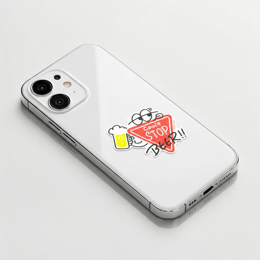 Can’t Stop Beer? ✦ B-Side Label Sticker