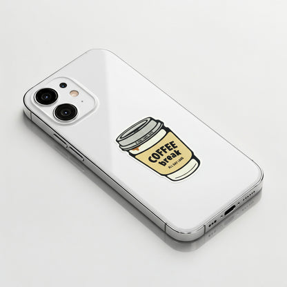 Coffee Break Cup ✦ B-Side Label Sticker