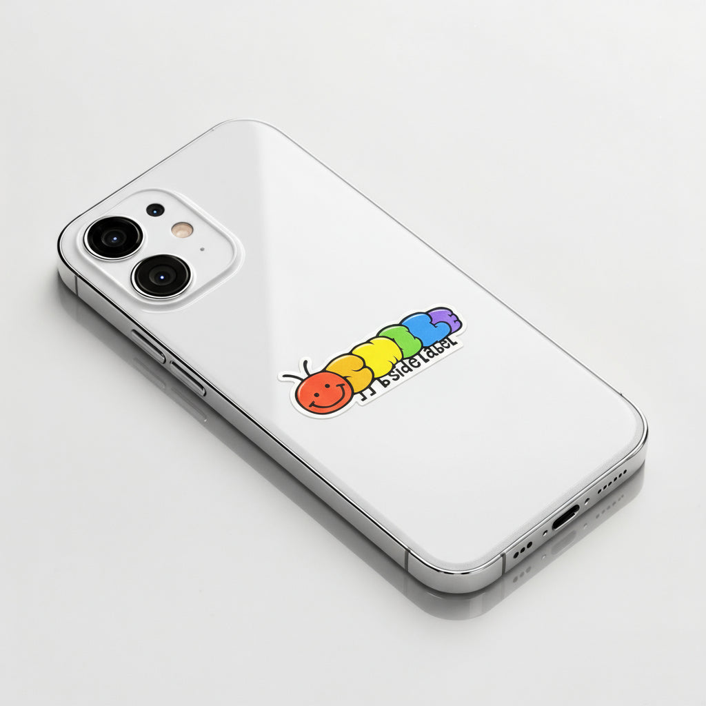 Smile Caterpillar ✦ B-Side Label Sticker