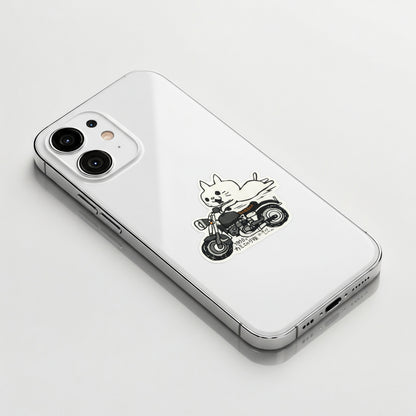 Kitty Cat Biker ✦ B-Side Label Sticker