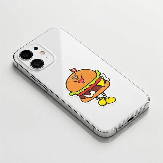 Happy Cheeseburger ✦ B-Side Label Sticker