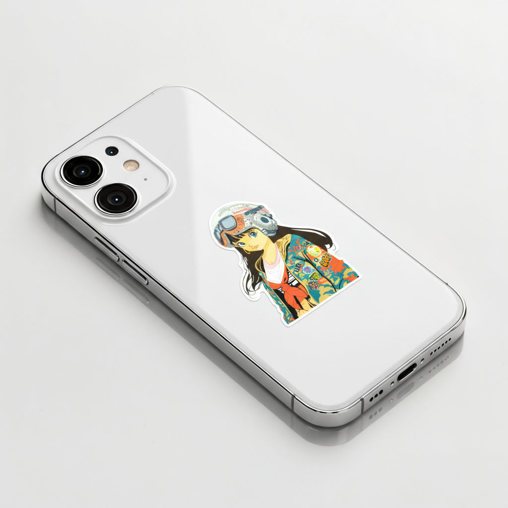 Tokyo Street-Pilot Girlie ✦ B-Side Label Sticker