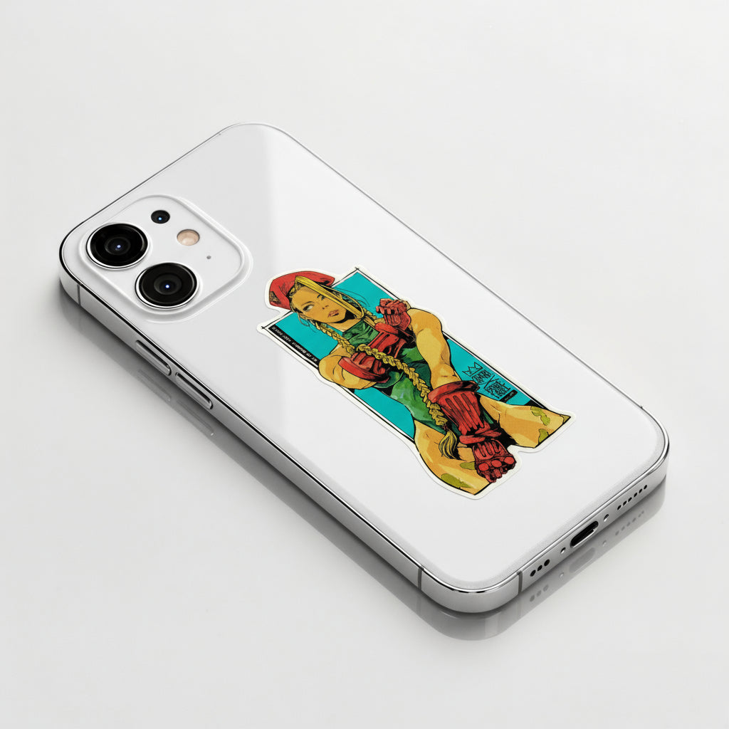 Street Fighter Cammy (Classic Pose) ✦ B-Side Label Sticker