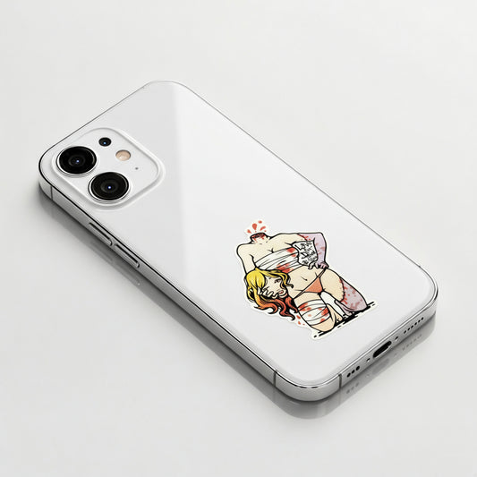 Blonde, Headless... Posing ✦ B-Side Label Sticker