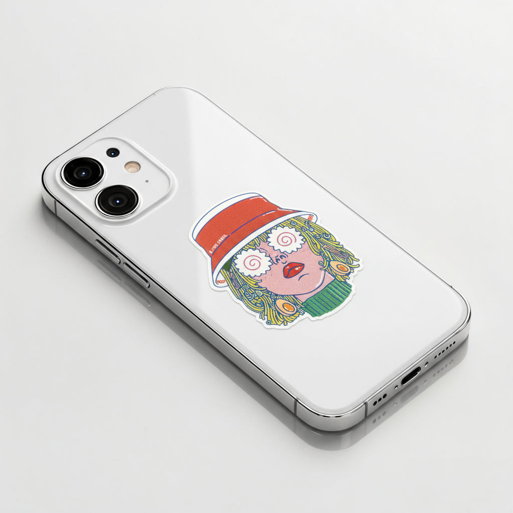 Ramen Bowl Girlie ✦ B-Side Label Sticker