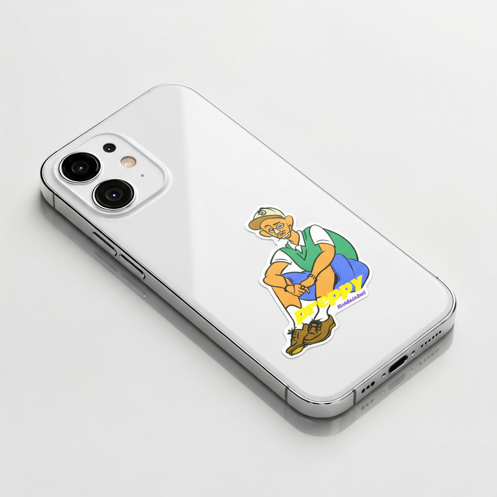 Preppy Vibes ✦ B-Side Label Sticker