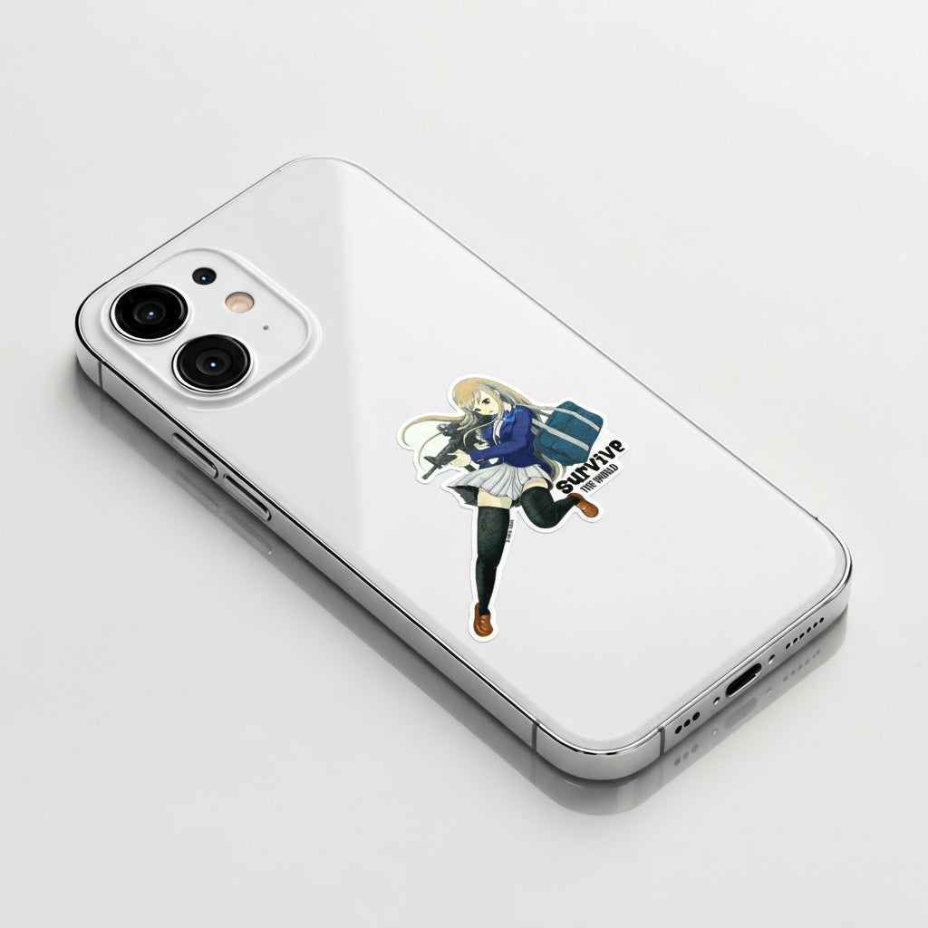 Airsoft Survival Girlie ✦ B-Side Label Sticker