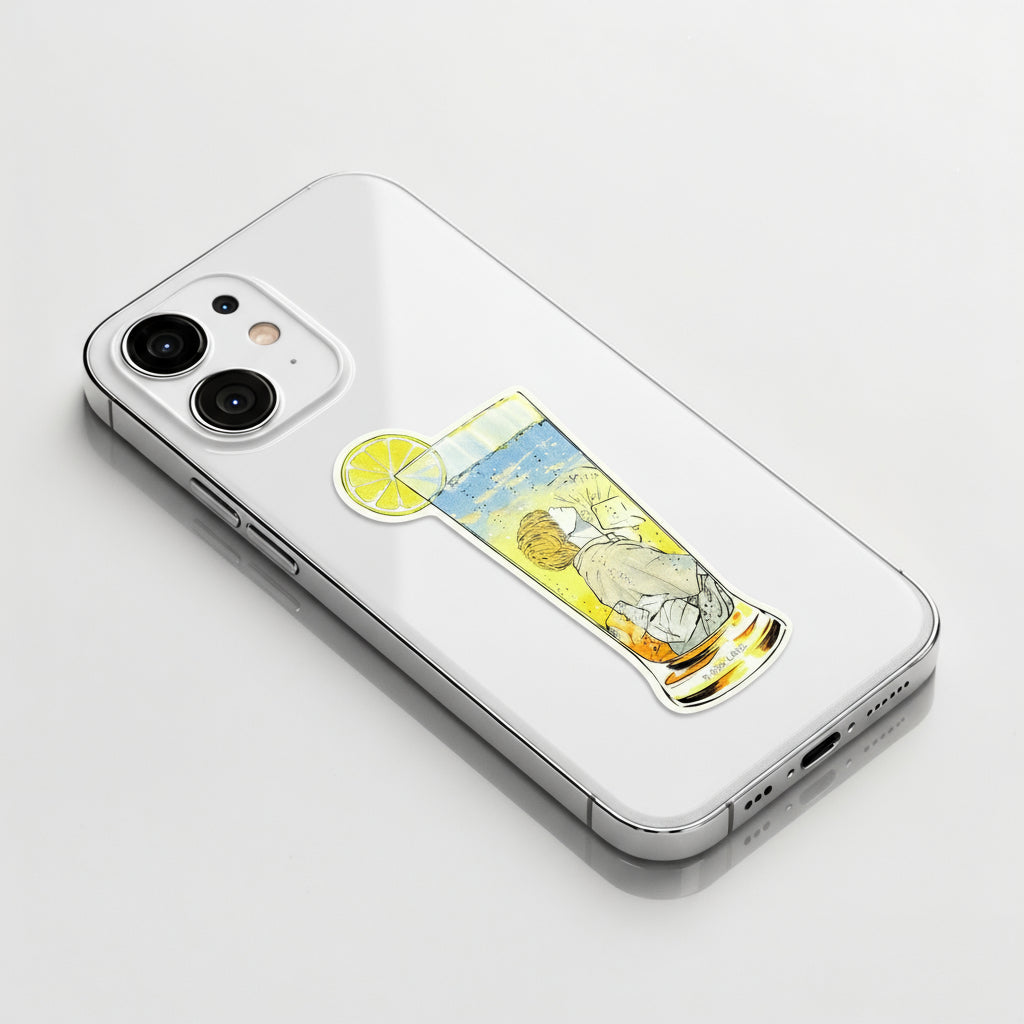 Lemon Summer Man Drink ✦ B-Side Label Sticker