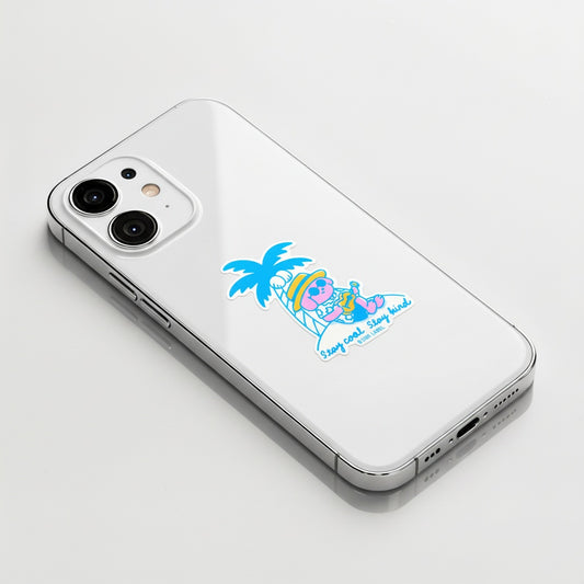 Bleib cool Bleib nett Welpe ✦ B-Side Label Sticker