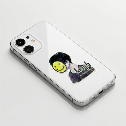 Laugh, Smile... Face, Masked ✦ B-Side Label Sticker