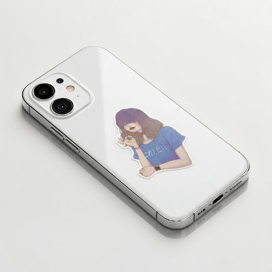 Mellow Vibes Girlie ✦ B-Side Label Sticker