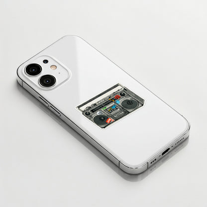 Retro Boombox ✦ B-Side Label Sticker