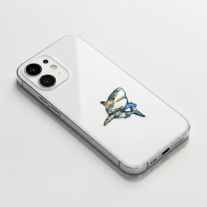 Colorful Galaxy Shark ✦ B-Side Label Sticker