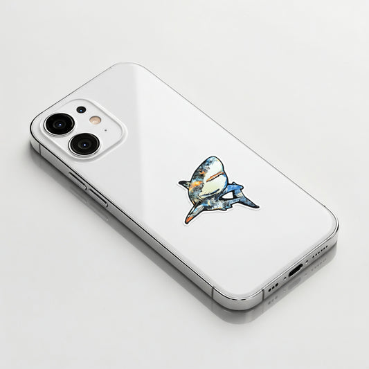 Colorful Galaxy Shark ✦ B-Side Label Sticker