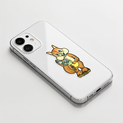 Creepy Squirrel Mascot ✦ B-Side Label Sticker