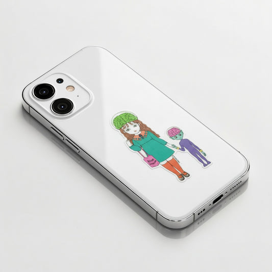 Alien Girl & Companion ✦ B-Side Label Sticker